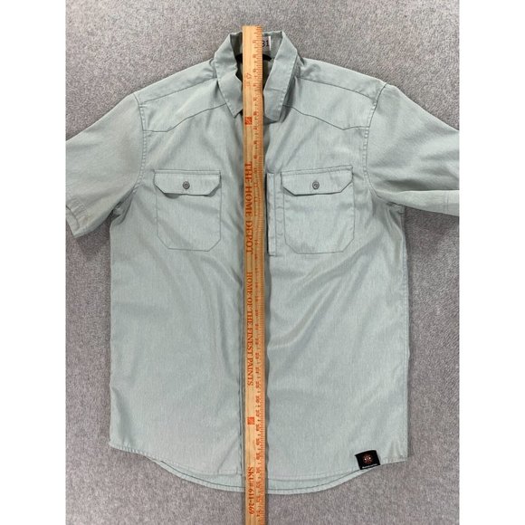 Stoic Mountain and Isles Short Sleeve Button Down‎ Shirt (Men's Medium) - Picture 9 of 12